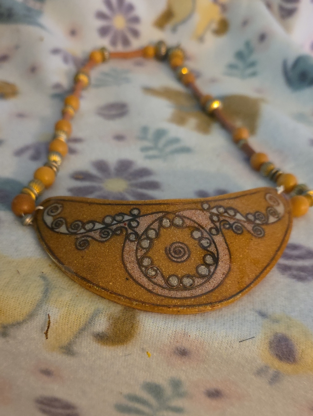 bohemian-style statement necklace